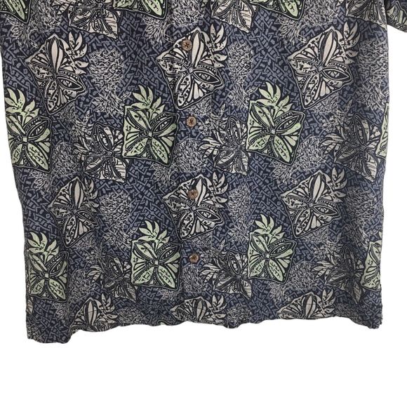 Tommy Bahama Mens 100% Silk Hawaiian Short Sleeve Button Up Shirt size Medium - Picture 4 of 13
